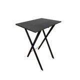 Mesa Auxiliar Plegable Roma Negro 48x59cm Clásica de Patas