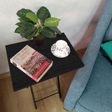 Mesa Auxiliar Plegable Roma Negro 48x59cm Clásica de Patas
