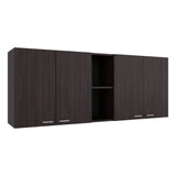 Gabinete de Cocina Portofino Nogal 150x60cm con Cuatro Puertas y con Dos Entrepaños