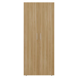 Closet Tera Fresno y Blanco 80x180cm sin Cajones con 3 Entrepaños