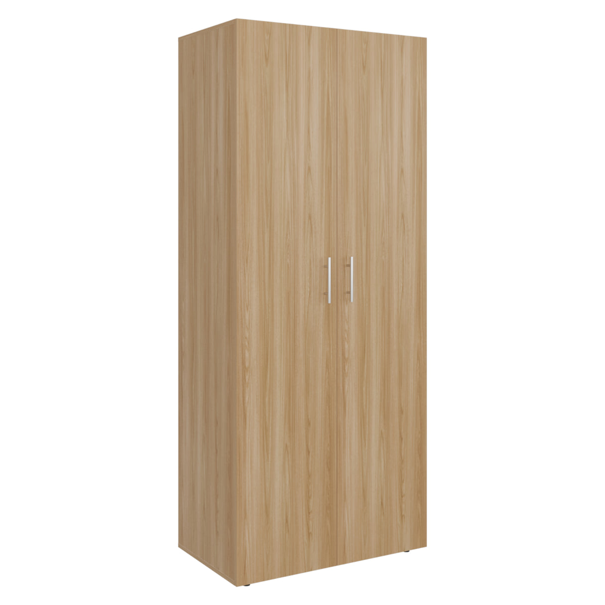 Closet Tera Fresno y Blanco 80x180cm sin Cajones con 3 Entrepaños