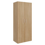 Closet Tera Fresno y Blanco 80x180cm sin Cajones con 3 Entrepaños