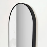 Espejo de Baño Axel Negro 50x100cm Ovalado con Marco En Aluminio