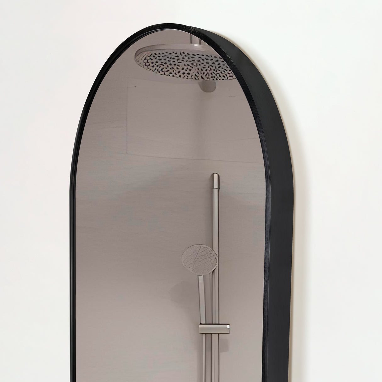 Espejo de Baño Axel Negro 50x100cm Ovalado con Marco En Aluminio