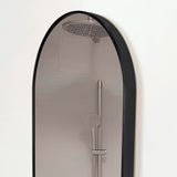 Espejo de Baño Axel Negro 50x100cm Ovalado con Marco En Aluminio