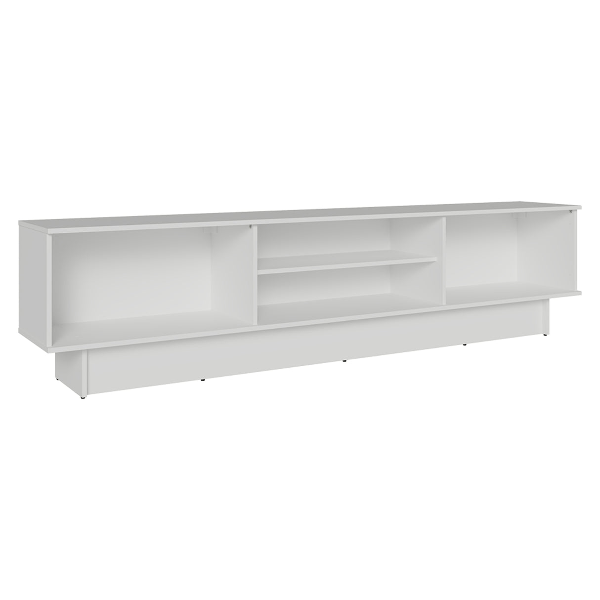 Rack de TV Vik Blanco y Verde 218x52cm para TV Hasta 80 Pulgadas con Cinco Cajones