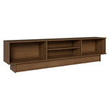 Rack de TV Vik Marrón y Verde 218x52cm para TV Hasta 80 Pulgadas con Cinco Cajones