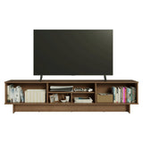 Rack de TV Vik Marrón y Verde 218x52cm para TV Hasta 80 Pulgadas con Cinco Cajones