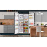 Nevecón Haceb Inverter Negro 91x177cm No Frost de 529 Litros con Dispensador de Agua y con Pantalla Digital