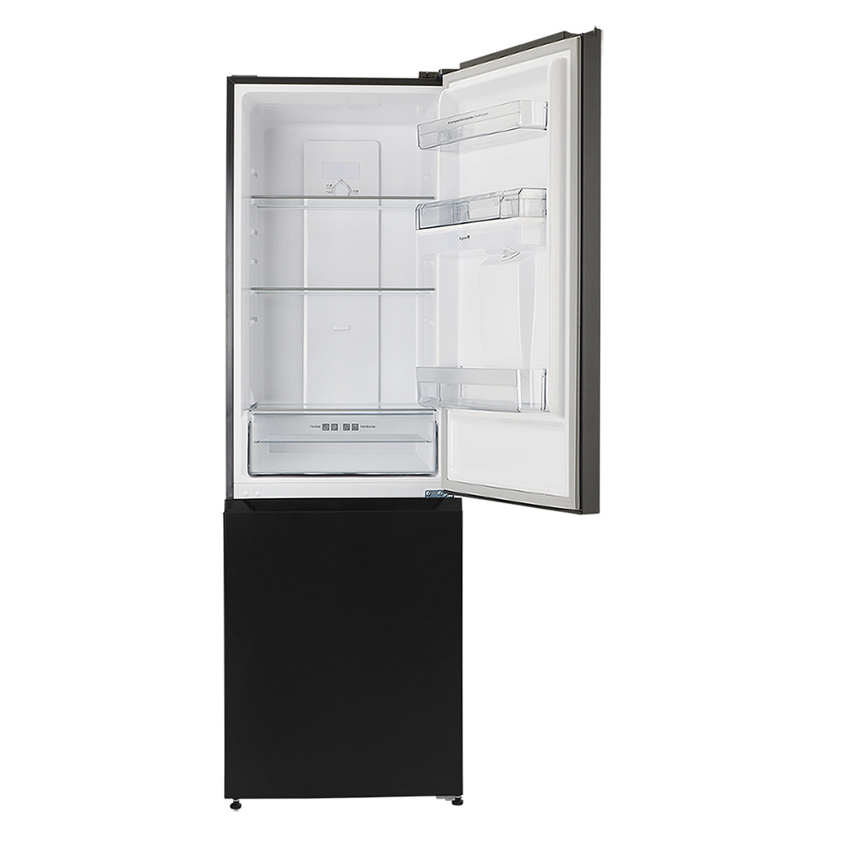 Nevecón Haceb Bottom Mount Negro 60x186cm No Frost de 293 Litros con Dispensador de Agua