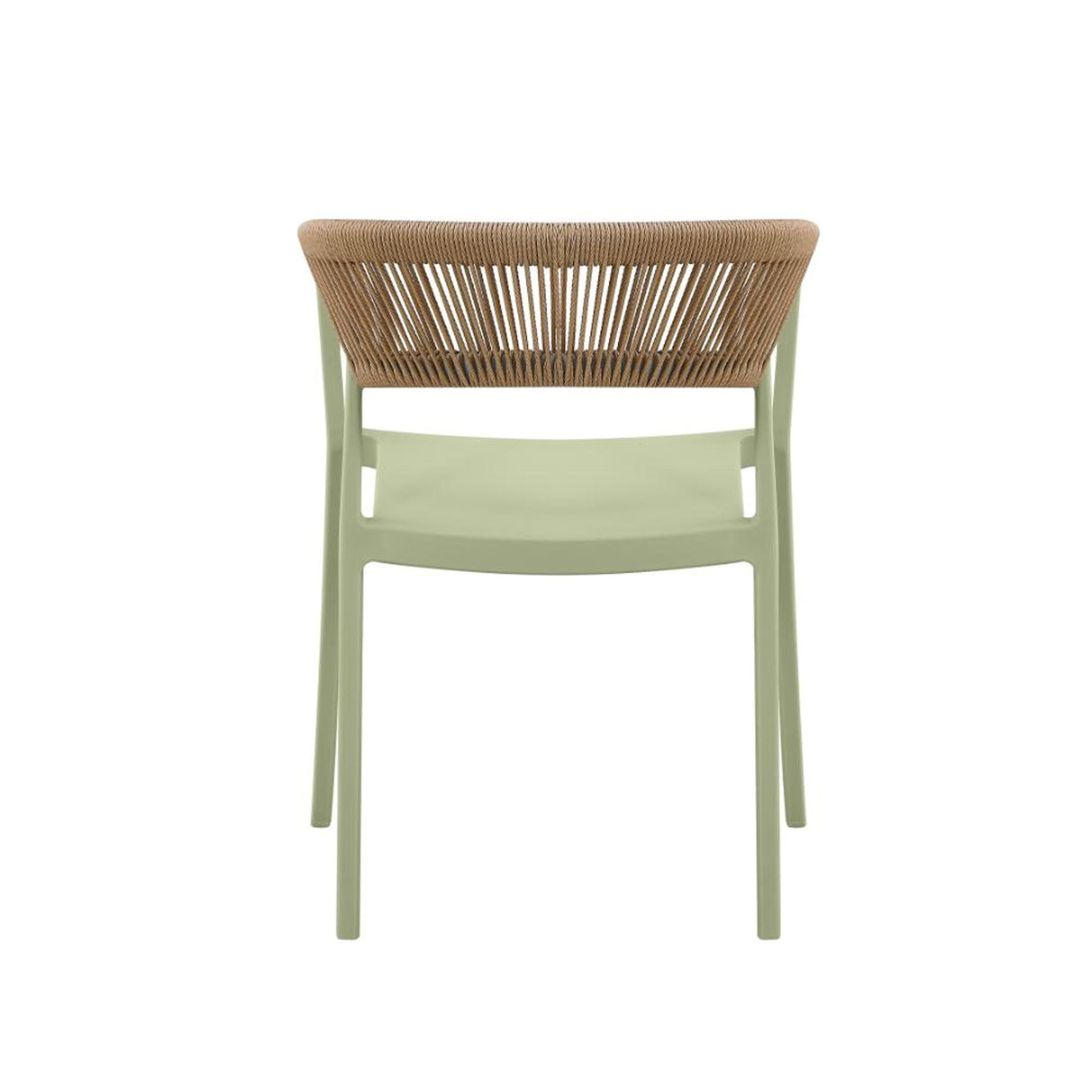 Silla para Exteriores Bali Verde 53x75.5cm Apilable con Apoya Brazos y con Espaldar