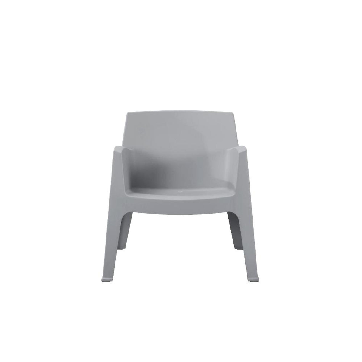 Silla para Exteriores Coron Gris 62.5x73cm con Apoya Brazos y con Espaldar
