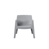 Silla para Exteriores Coron Gris 62.5x73cm con Apoya Brazos y con Espaldar