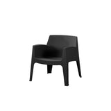 Silla para Exteriores Coron Negro 62.5x73cm con Apoya Brazos y con Espaldar