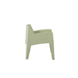 Silla para Exteriores Coron Verde 62.5x73cm con Apoya Brazos y con Espaldar