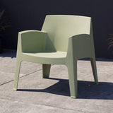 Silla para Exteriores Coron Verde 62.5x73cm con Apoya Brazos y con Espaldar