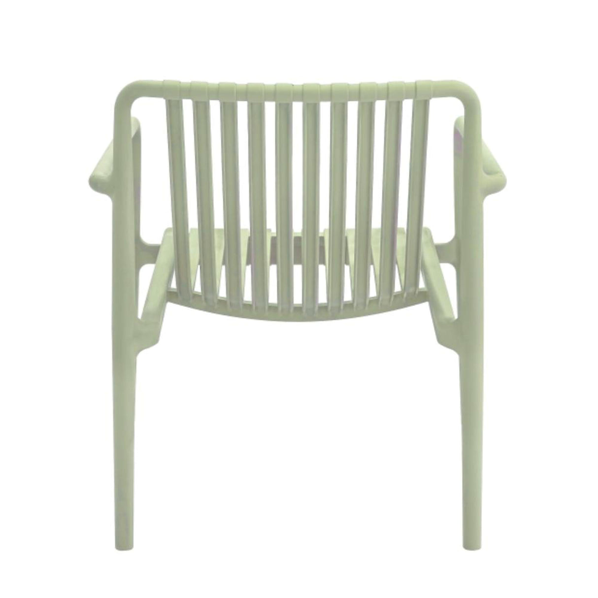 Silla para Exteriores Parma Verde 66.5x76cm Apilable con Apoya Brazos y con Espaldar