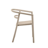 Silla para Exteriores Porto Taupe 56x75.5cm Apilable con Apoya Brazos y con Espaldar