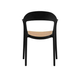 Silla para Exteriores Rio Negro y Beige 57x81cm Apilable con Apoya Brazos y con Espaldar