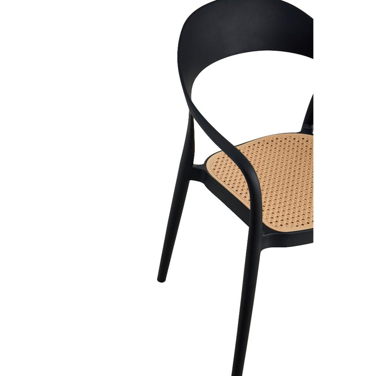 Silla para Exteriores Rio Negro y Beige 57x81cm Apilable con Apoya Brazos y con Espaldar