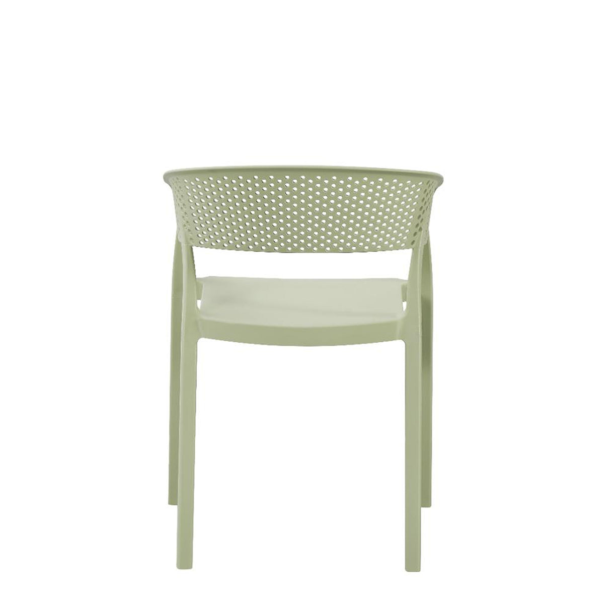Silla para Exteriores Manaos Verde 52x73cm Apilable con Apoya Brazos y con Espaldar