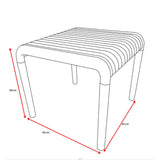 Mesa de Centro Parma Verde 45x48cm Cuadrado con Patas