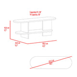 Rack de TV Leeds Fresno Europeo 120.2x45cm para TV Hasta 50" Pulgadas