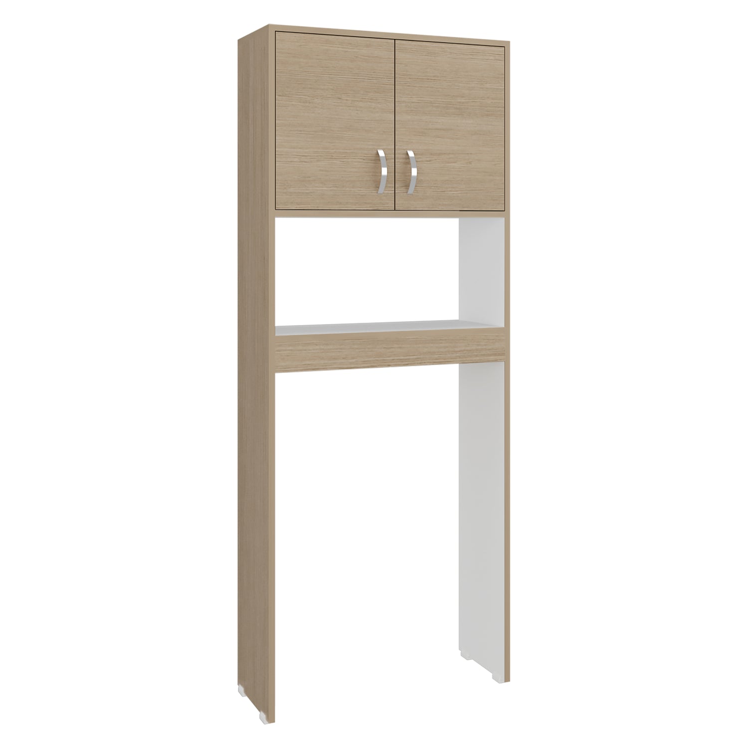 Ahorrador de Espacio para Baño Bath Cartagena y Blanco 63.1x160cm con Dos Entrepaños