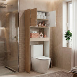 Ahorrador de Espacio para Baño Bath Cartagena y Blanco 63.1x160cm con Dos Entrepaños