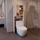 Ahorrador de Espacio para Baño Bath Cartagena y Blanco 63.1x160.8cm con Un Entrepaño