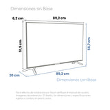Televisor Smart Challenger Roku Negro 89.2x51.5cm de 40" Pulgadas Full HD con Wifi Integrado y con Bluetooth