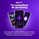 Televisor Smart Challenger Roku Negro 6.5x64.7cm de 50" Pulgadas 4K con Wifi Integrado y con Bluetooth