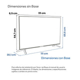 Televisor Smart Challenger Roku Negro 6.5x64.7cm de 50" Pulgadas 4K con Wifi Integrado y con Bluetooth