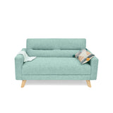 Sofá Barza Aqua Dicosta y Matiz Natural 150x82cm de Dos Puestos con Apoya Brazos