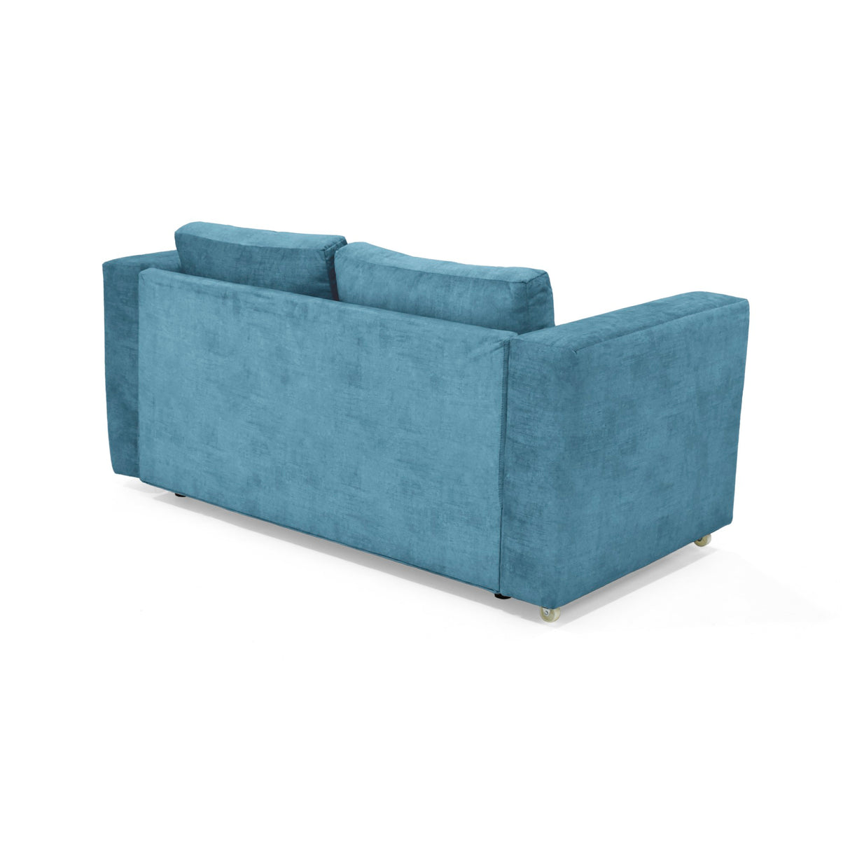 Sofá Cama Baxter Azul Sky 160x68cm de Tres Puestos con Apoya Brazos