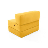 Sofá Cama Bosnia Mostaza Denver 102x78cm de Un Puesto sin Apoya Brazos