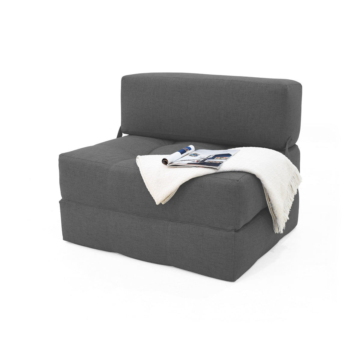Sofá Cama Bosnia Gris Dicosta 102x78cm de Un Puesto sin Apoya Brazos