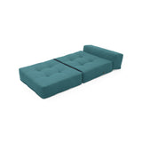 Sofá Cama Bosnia Petróleo Eureka 102x78cm de Un Puesto sin Apoya Brazos