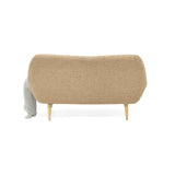 Sofá Cannes Beige Dicosta y Matiz Natural 136x85cm de Dos Puestos sin Apoya Brazos