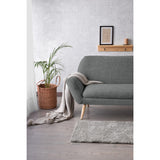 Sofá Cannes Gris Dicosta y Matiz Natural 136x85cm de Dos Puestos sin Apoya Brazos
