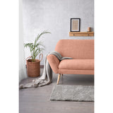 Sofá Cannes Salmón Dicosta y Matiz Natural 136x85cm de Dos Puestos con Apoya Brazos