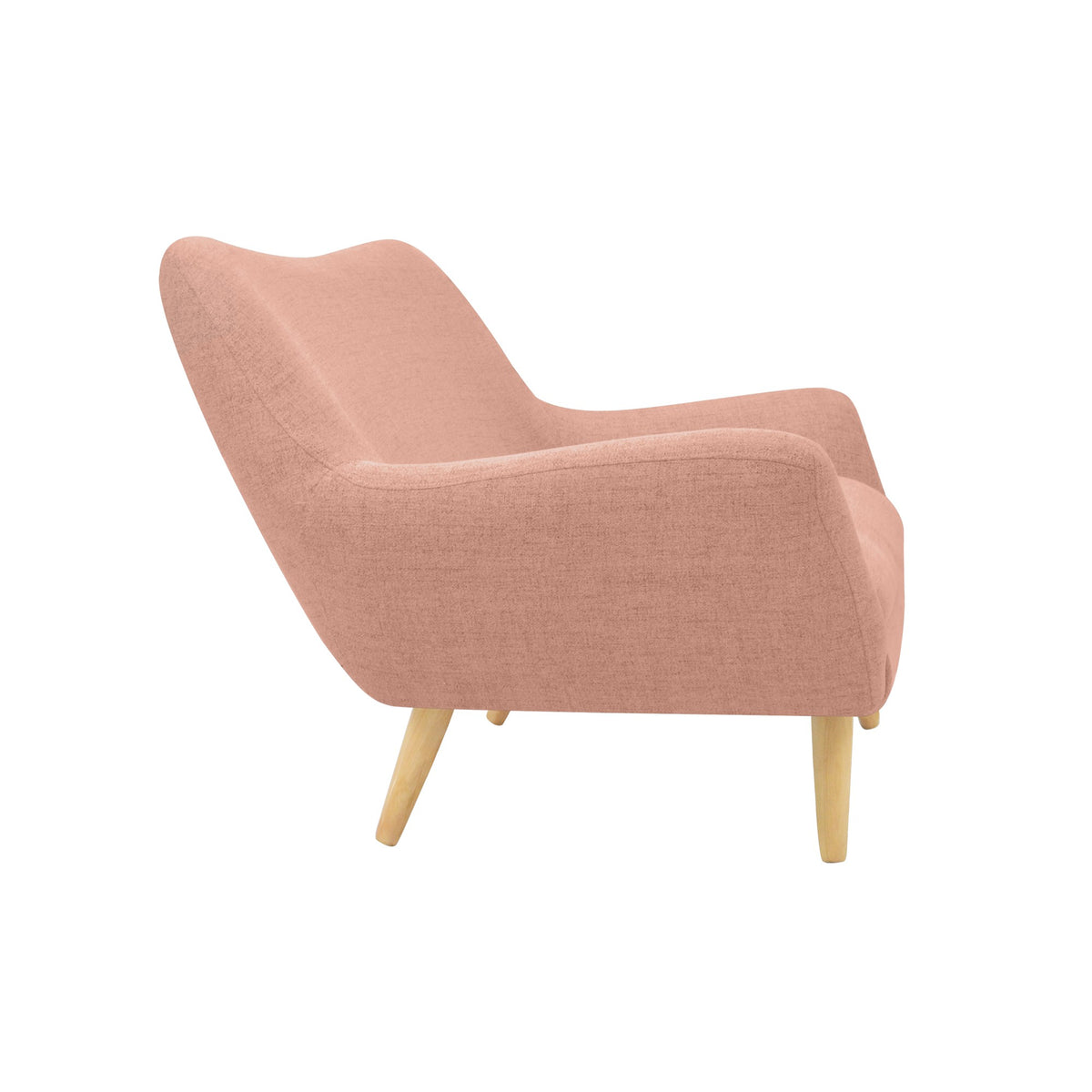 Sofá Cannes Salmón Dicosta y Matiz Natural 136x85cm de Dos Puestos con Apoya Brazos