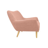 Sofá Cannes Salmón Dicosta y Matiz Natural 136x85cm de Dos Puestos con Apoya Brazos