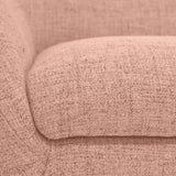 Sofá Cannes Salmón Dicosta y Matiz Natural 136x85cm de Dos Puestos con Apoya Brazos