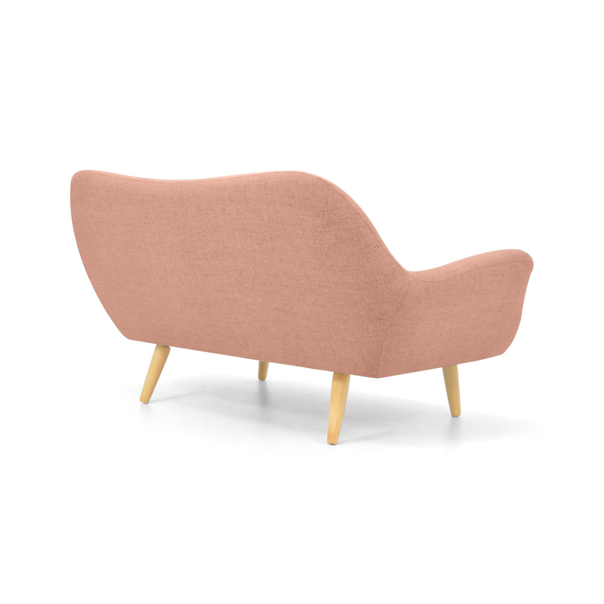 Sofá Cannes Salmón Dicosta y Matiz Natural 136x85cm de Dos Puestos con Apoya Brazos