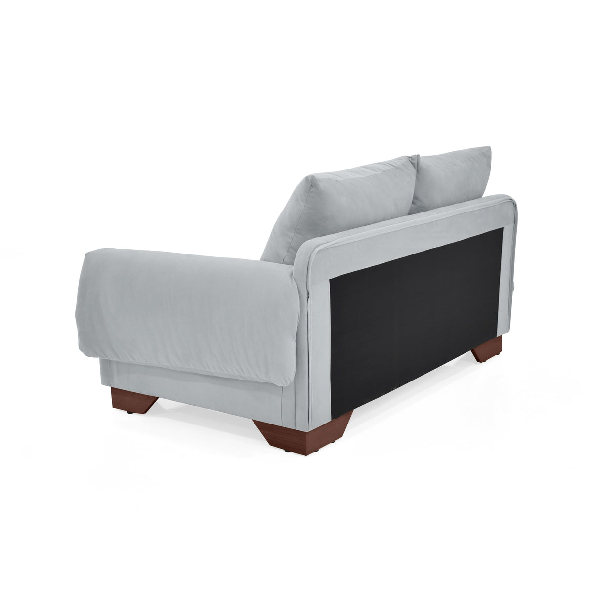 Sofá Daytona Plata Denver y Matiz Caramelo 150x80cm de Dos Puestos con Apoya Brazos