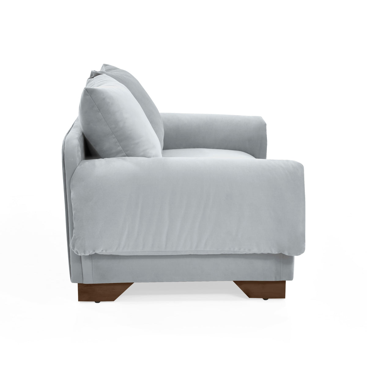 Sofá Daytona Plata Denver y Matiz Caramelo 150x80cm de Dos Puestos con Apoya Brazos