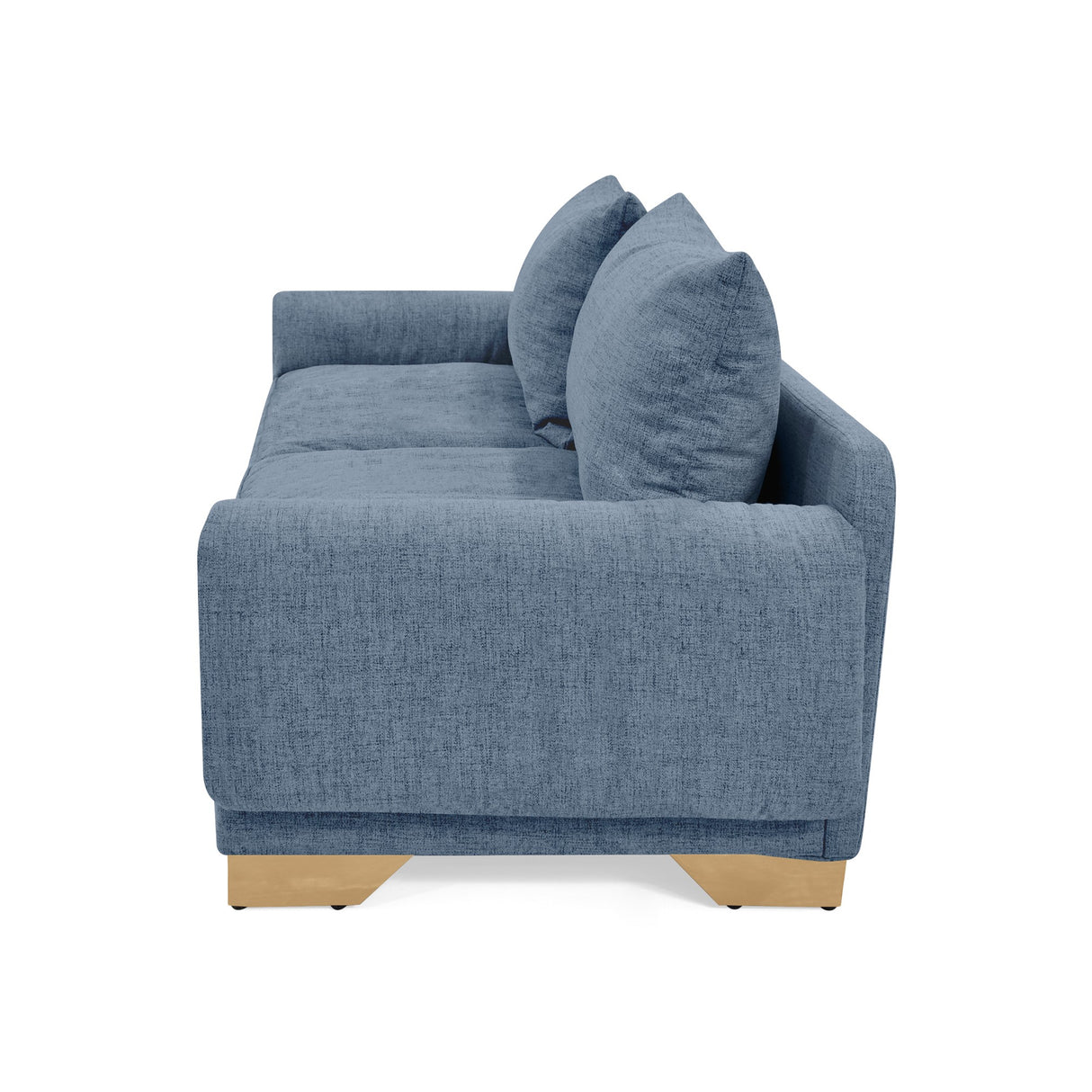 Sofá Daytona Índigo Dicosta y Matiz Natural 218x80cm de Tres Puestos sin Apoya Brazos
