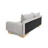 Sofá Daytona Taupe Dicosta y Matiz Natural 218x80cm de Tres Puestos sin Apoya Brazos