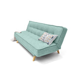 Sofá Cama Gales Aqua Dicosta y Matiz Natural 180x84cm de Tres Puestos Reclinable sin Apoya Brazos